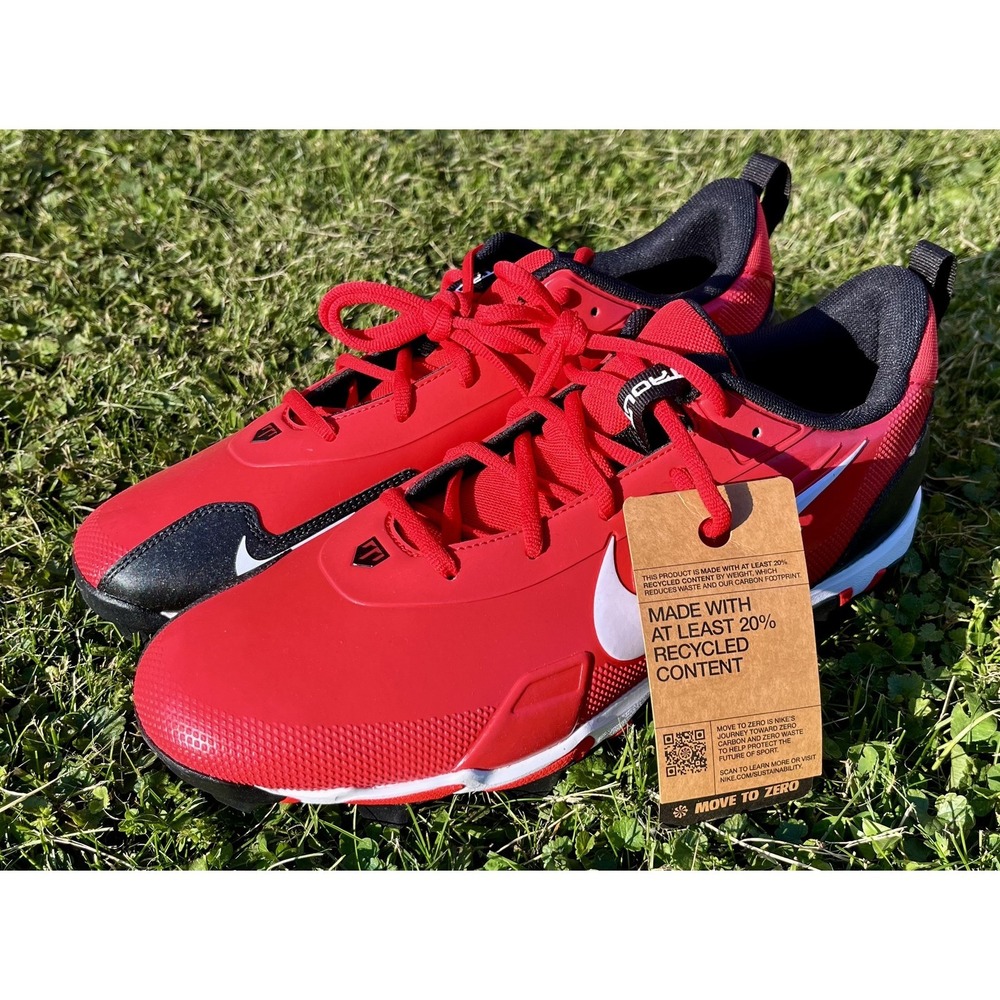 Nike Trout Fastflex Shoes Mens Size 11.5 Red Baseball Cleats FB9728-600